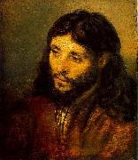 Rembrandt van rijn Young Jew as Christ oil painting on canvas